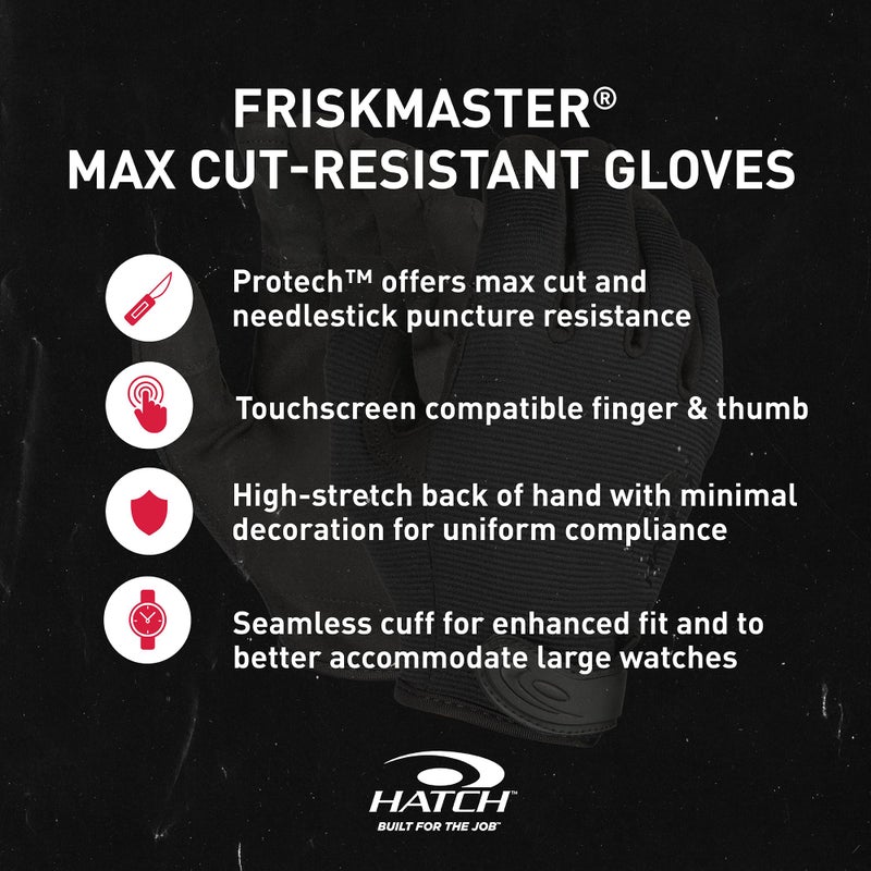 HATCH FMN500 Cut/Needle Puncture Resistant Glove with PROTECH Liner, Black, Medium - Image 4